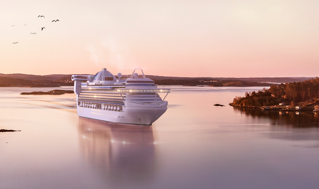 Cruise ships symbolizing Consilium's marine segments