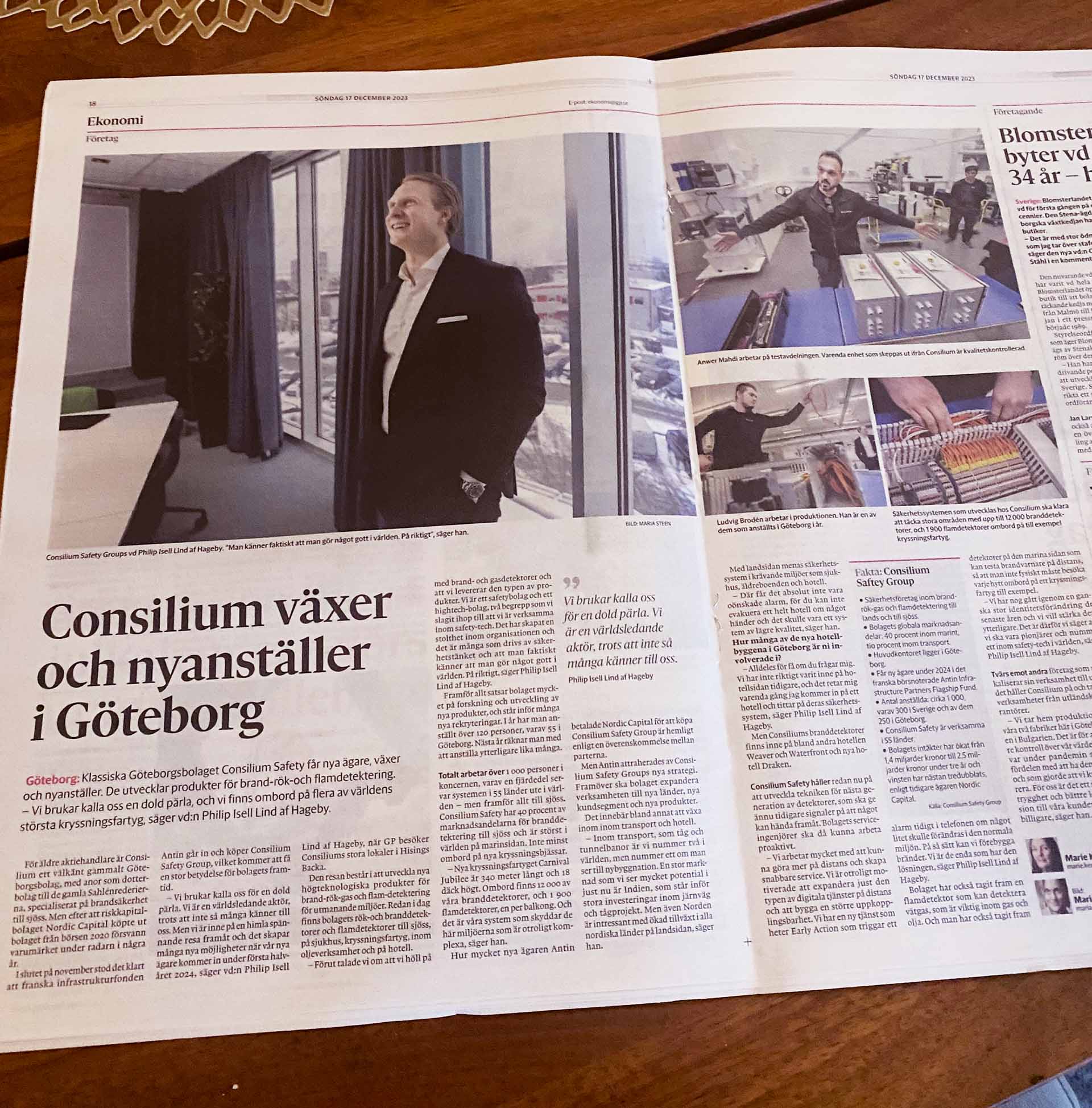 Consilium in Göteborgs Posten
