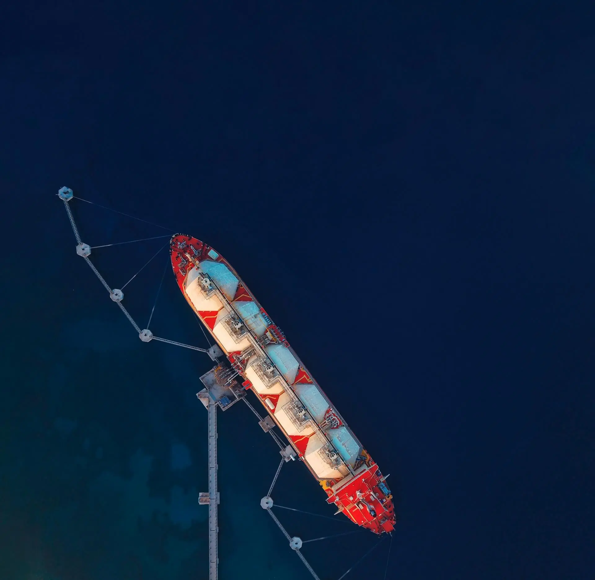 LNG boat fire gas detection